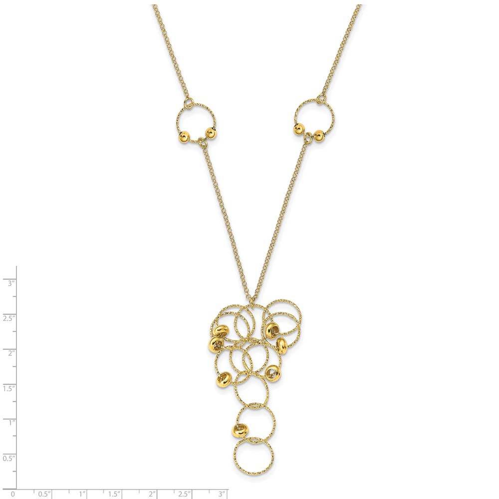 Gold-Tone Sterling Silver Necklace Image 3 Brummitt Jewelry Design Studio LLC Raleigh, NC