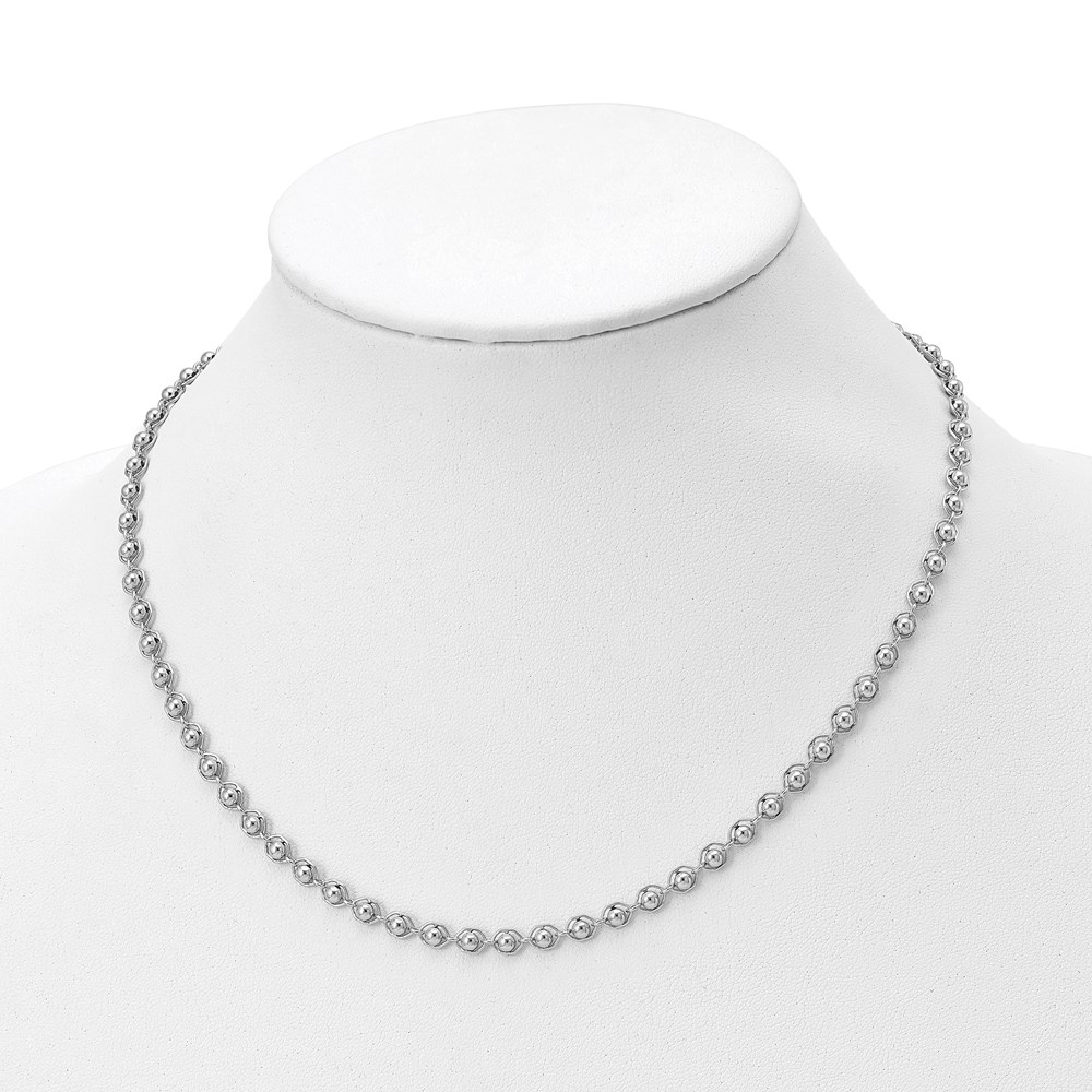 Sterling Silver Polished Necklace Image 2 Brummitt Jewelry Design Studio LLC Raleigh, NC