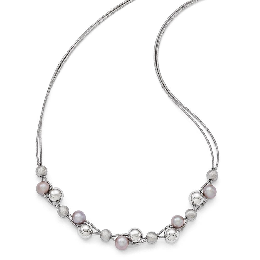 Sterling Silver Polished Necklace Image 2 Brummitt Jewelry Design Studio LLC Raleigh, NC