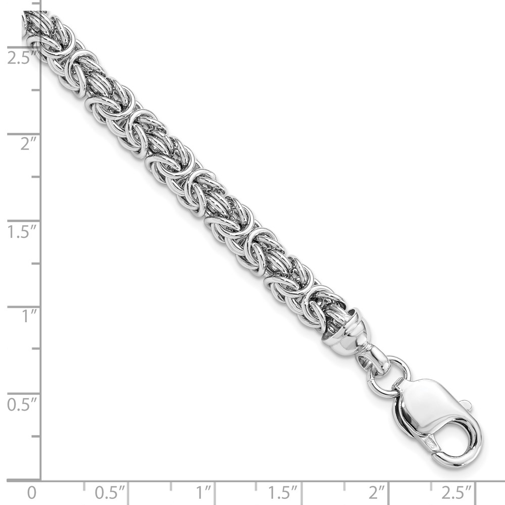 Sterling Silver Polished Link Bracelet Image 2 Brummitt Jewelry Design Studio LLC Raleigh, NC