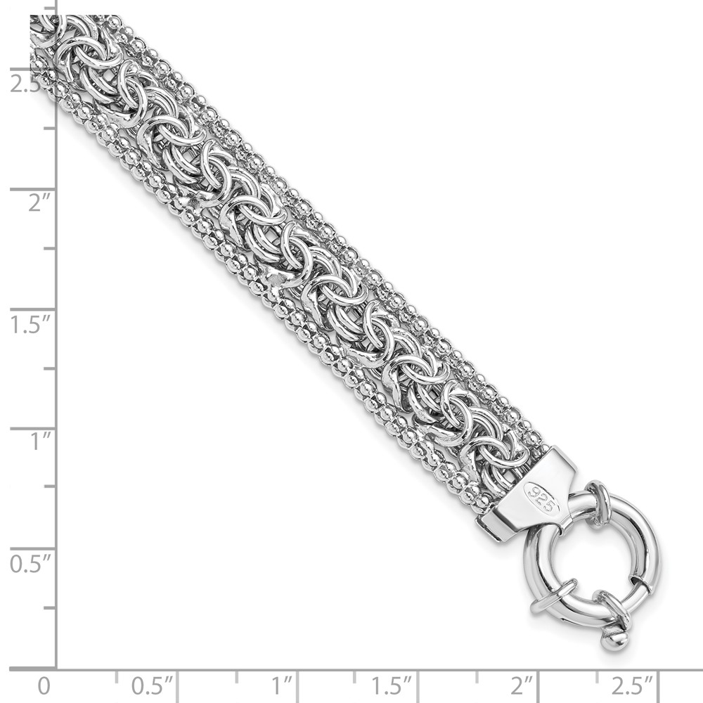 Sterling Silver Polished Bracelet Image 4 Brummitt Jewelry Design Studio LLC Raleigh, NC