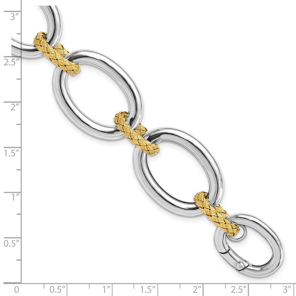 Gold Polished Plated Bracelet Image 3 Brummitt Jewelry Design Studio LLC Raleigh, NC