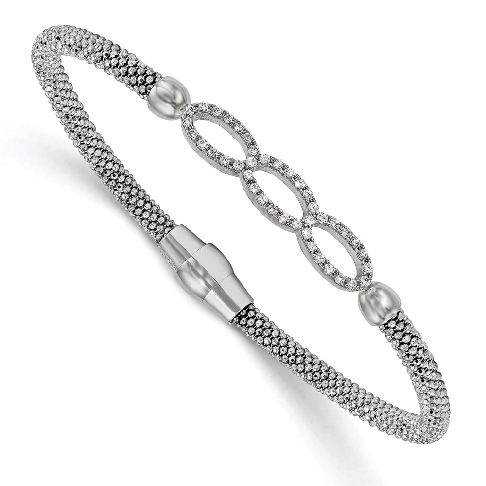 Sterling Silver Polished Textured Bracelet Brummitt Jewelry Design Studio LLC Raleigh, NC