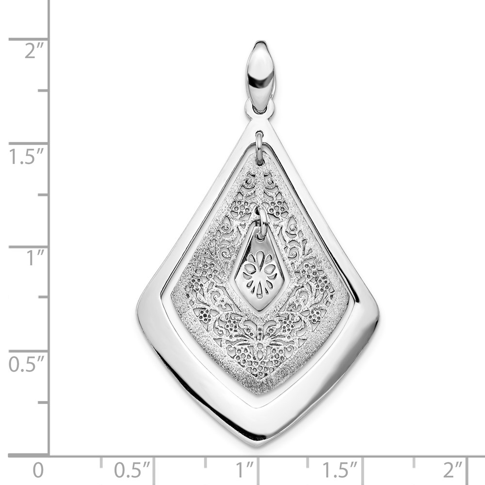 Sterling Silver Polished Pendant Image 2 Brummitt Jewelry Design Studio LLC Raleigh, NC