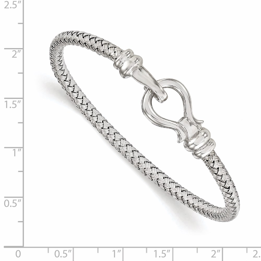 Sterling Silver Bangle Bracelet Image 2 Brummitt Jewelry Design Studio LLC Raleigh, NC