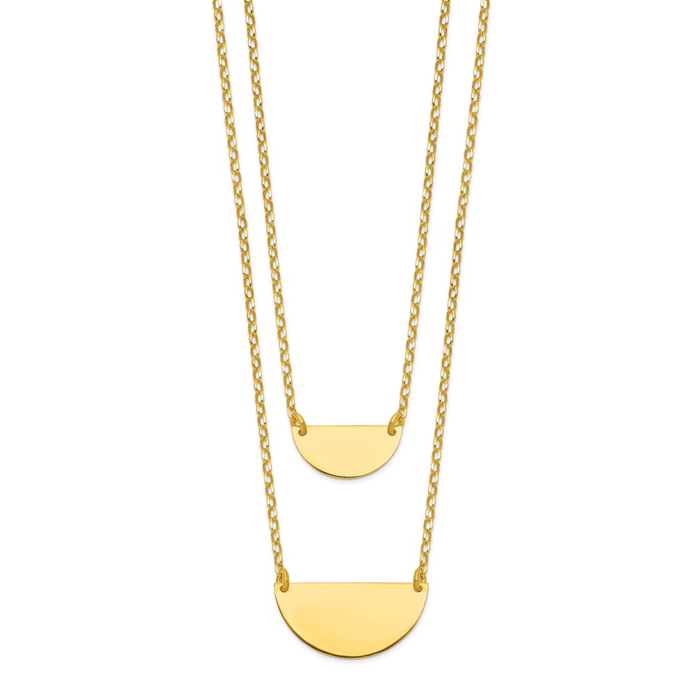 Gold-Tone Sterling Silver Necklace Image 2 Brummitt Jewelry Design Studio LLC Raleigh, NC