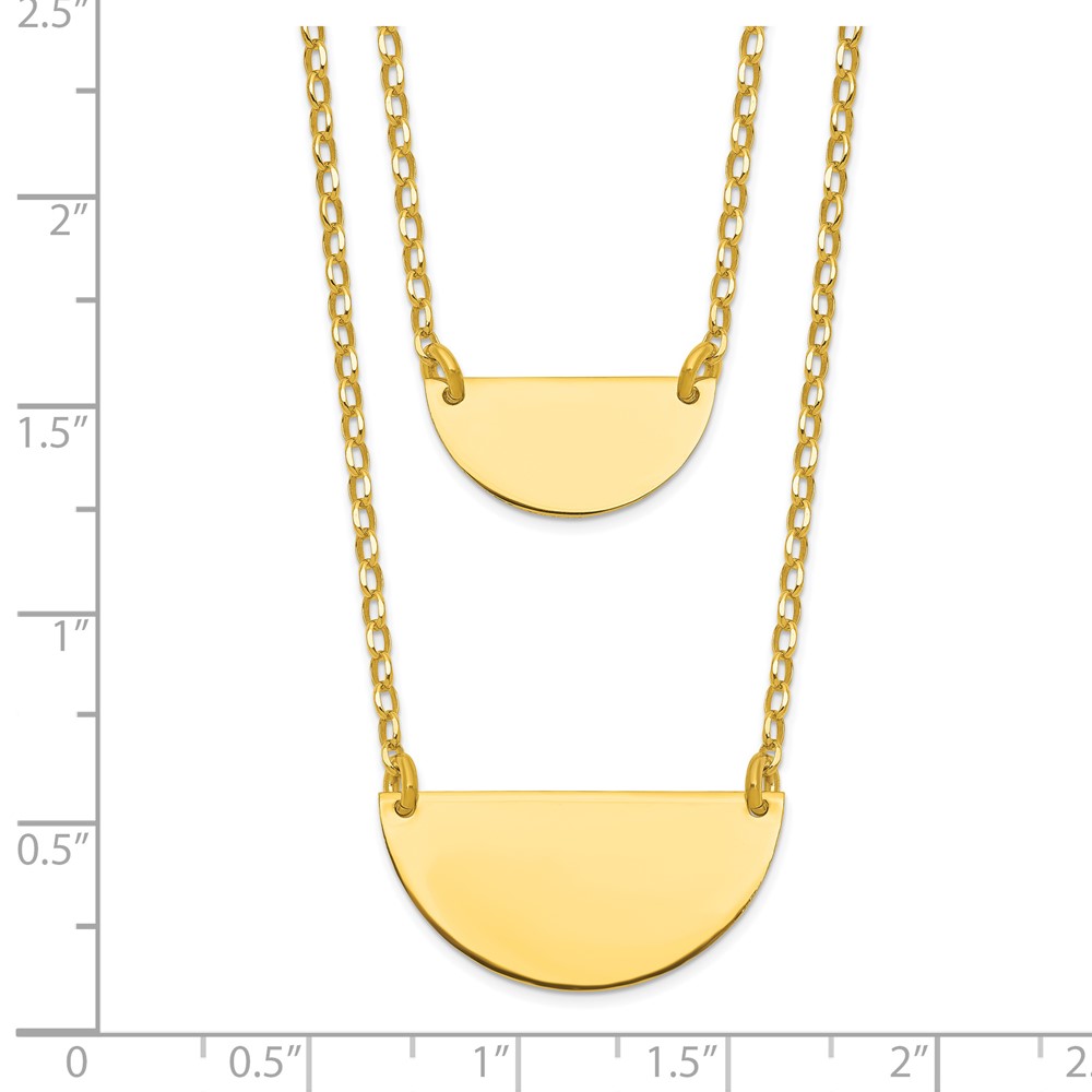 Gold-Tone Sterling Silver Necklace Image 4 Brummitt Jewelry Design Studio LLC Raleigh, NC