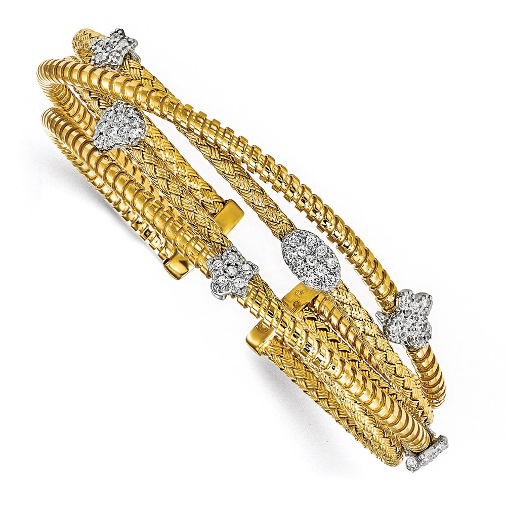 Gold Polished Plated Bangle Bracelet Brummitt Jewelry Design Studio LLC Raleigh, NC
