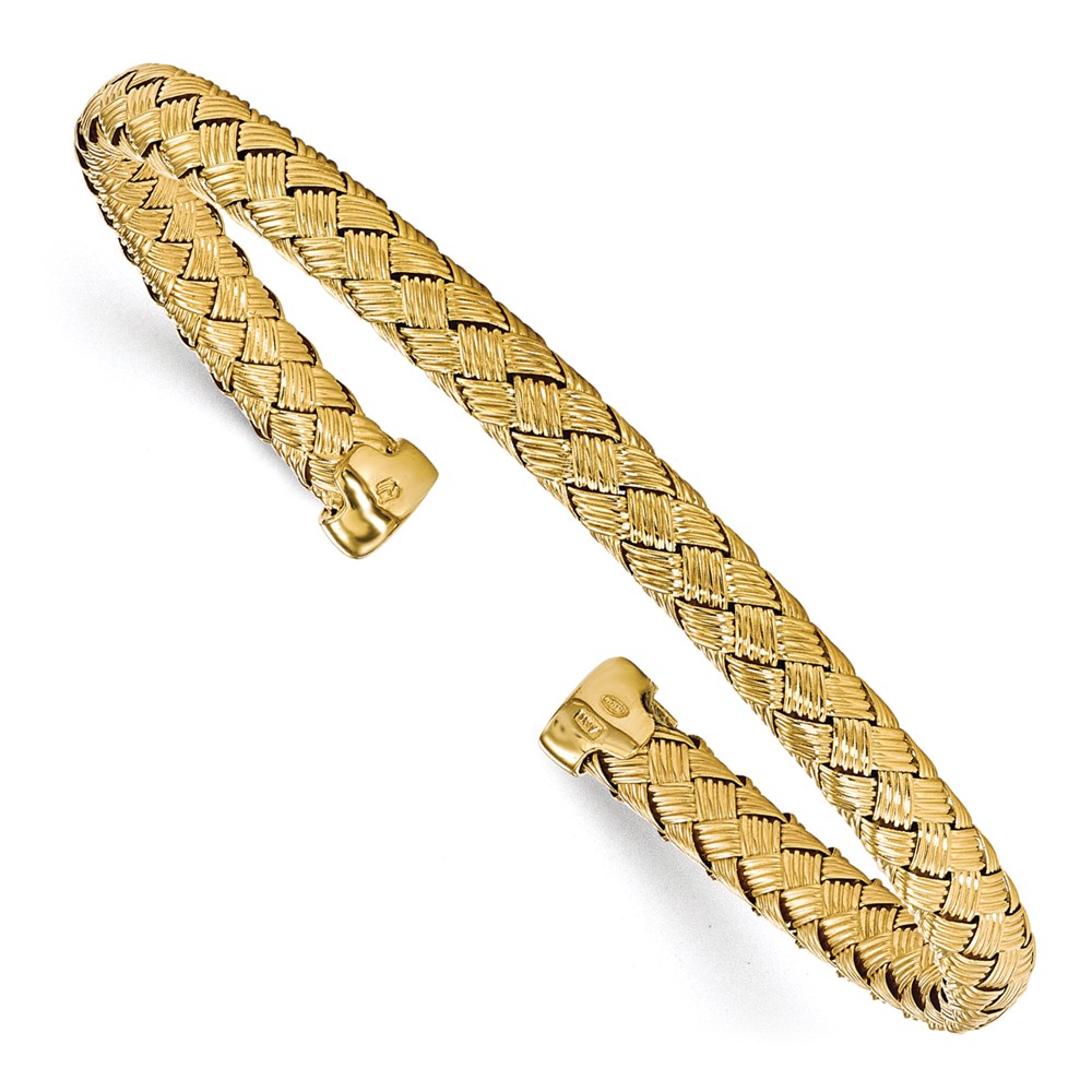 Gold-Plated Sterling Silver Bangle Bracelet Raleigh Diamond Fine Jewelry Raleigh, NC