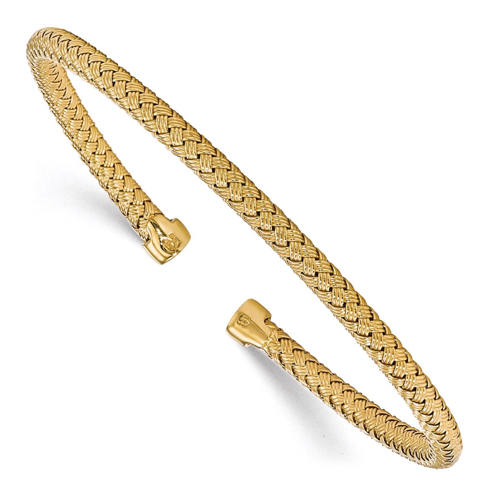 Gold-Plated Sterling Silver Bangle Bracelet Brummitt Jewelry Design Studio LLC Raleigh, NC