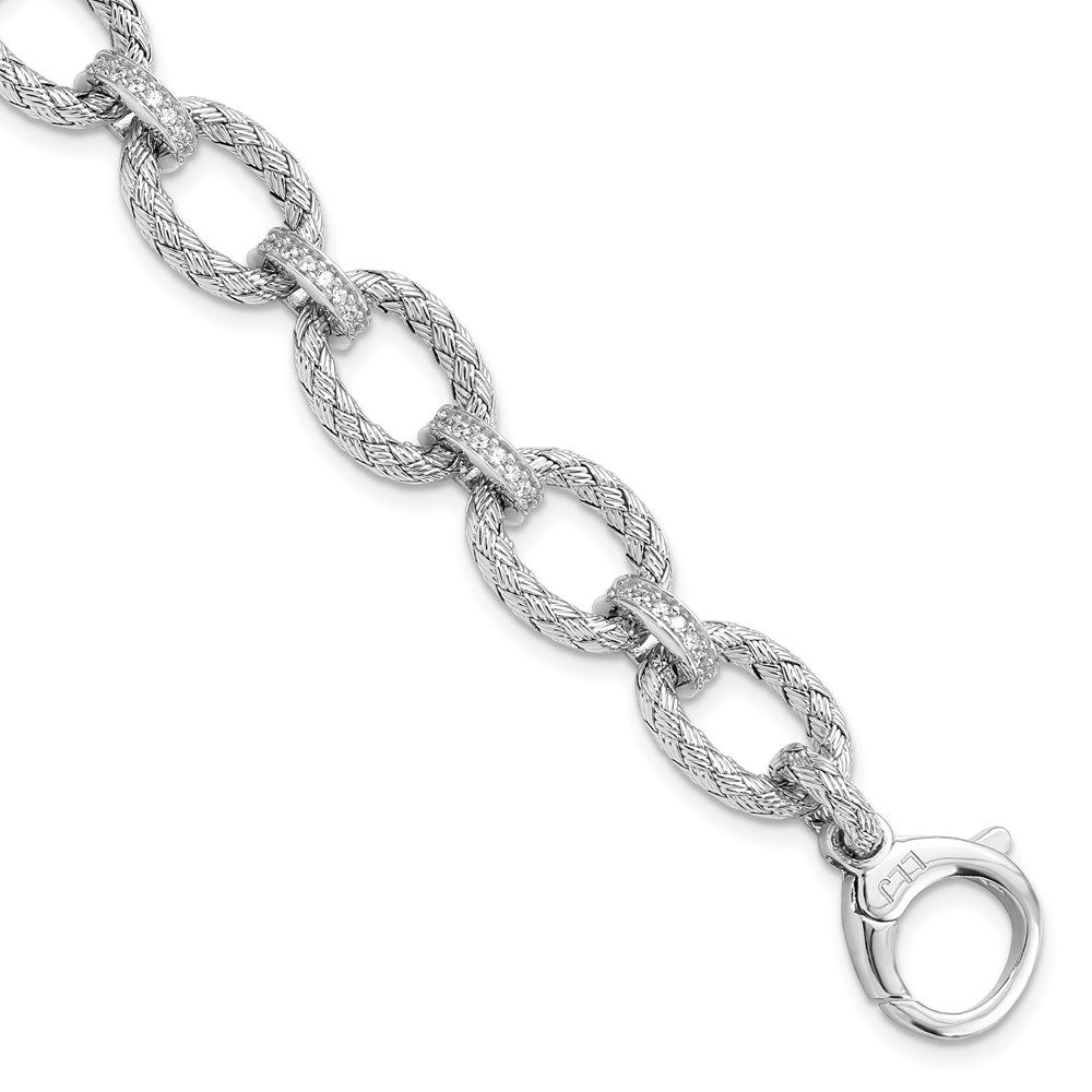 Sterling Silver Link Bracelet Raleigh Diamond Fine Jewelry Raleigh, NC