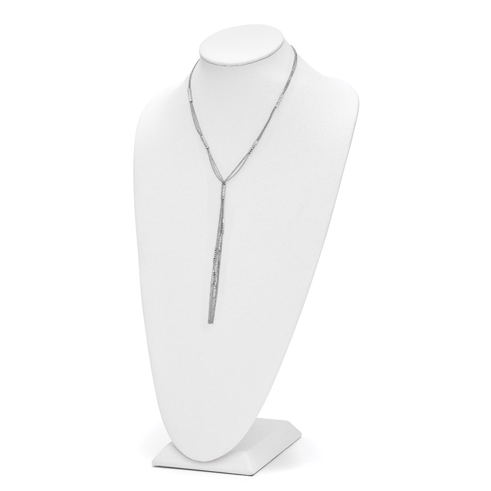 Sterling Silver Polished Textured Necklace Image 2 Brummitt Jewelry Design Studio LLC Raleigh, NC