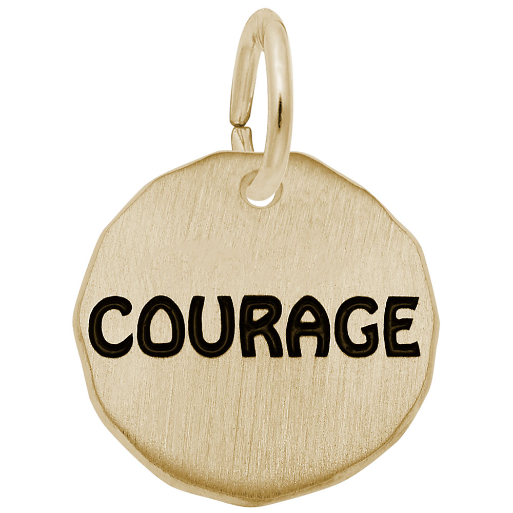COURAGE CHARM TAG Mees Jewelry Chillicothe, OH