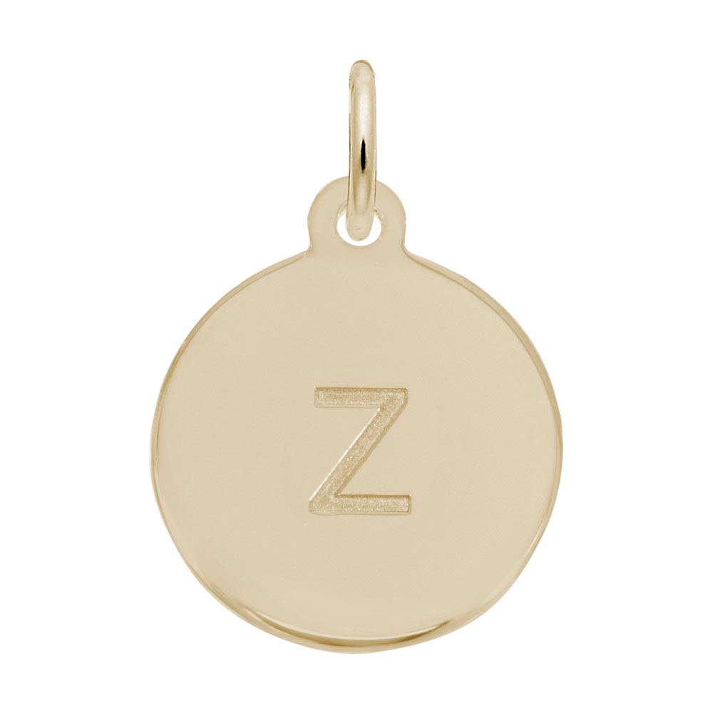 Petite Initial Disc - Lower Case Block z Mees Jewelry Chillicothe, OH