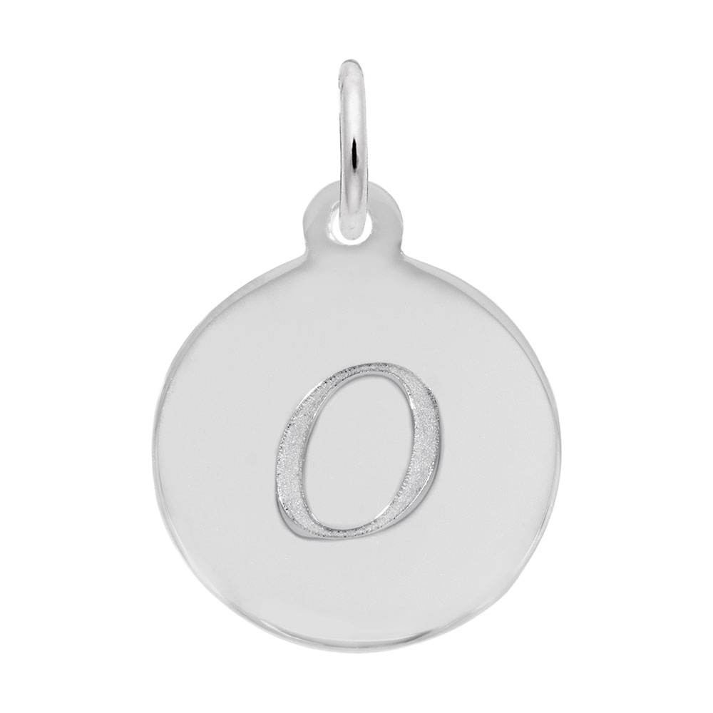 PETITE INITIAL DISC - SCRIPT O Mees Jewelry Chillicothe, OH