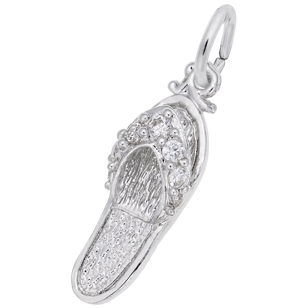 SANDAL- SYN WHITE CZ Mees Jewelry Chillicothe, OH