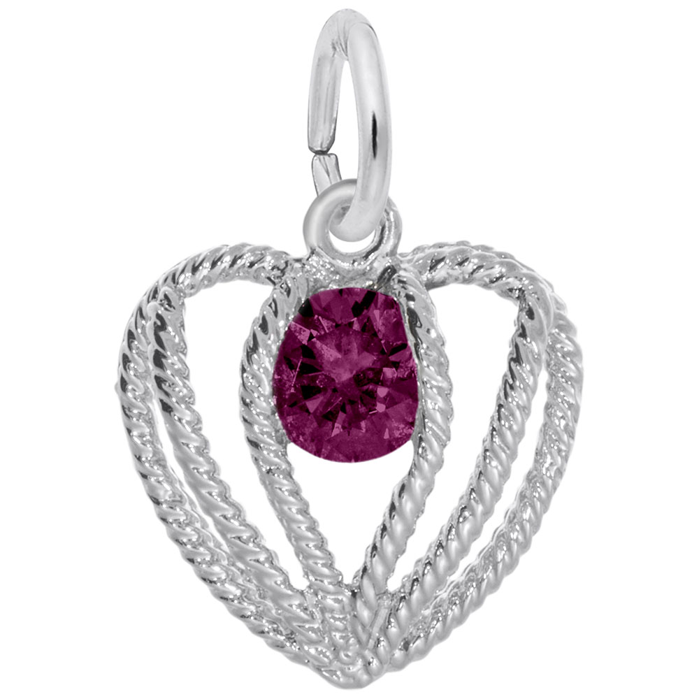 HELD IN LOVE HEART - JULY Designer Jewelers Westborough, MA
