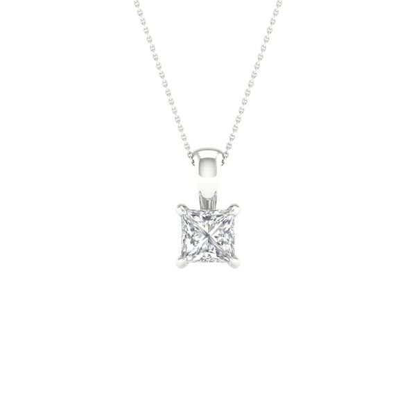 Solitiare Pendant (Princess) Valentine's Fine Jewelry Dallas, PA