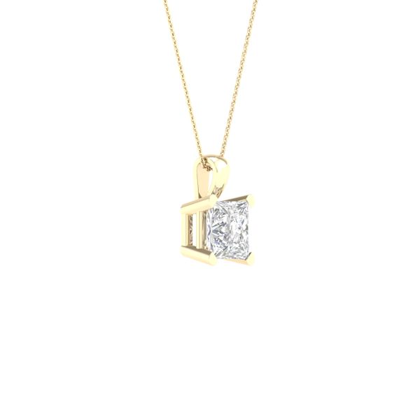 Diamond Solitaire Pendants Princess Image 2 Valentine's Fine Jewelry Dallas, PA