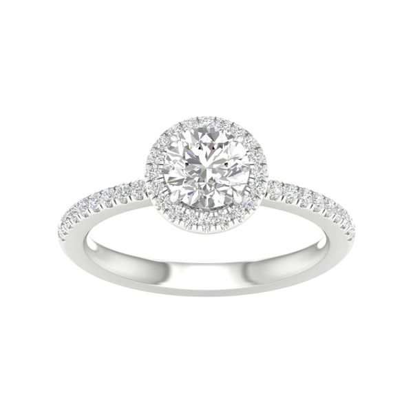 Engagement Ring with Single Halo Valentine's Fine Jewelry Dallas, PA