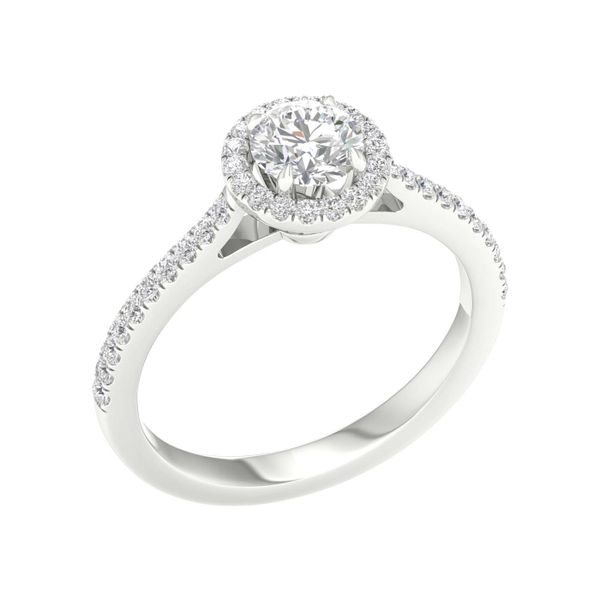 Halo Engagement Ring (Round) Image 2 Valentine's Fine Jewelry Dallas, PA