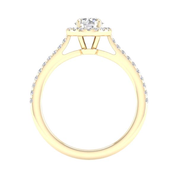 Halo Engagement Ring (Round) Image 4 Valentine's Fine Jewelry Dallas, PA