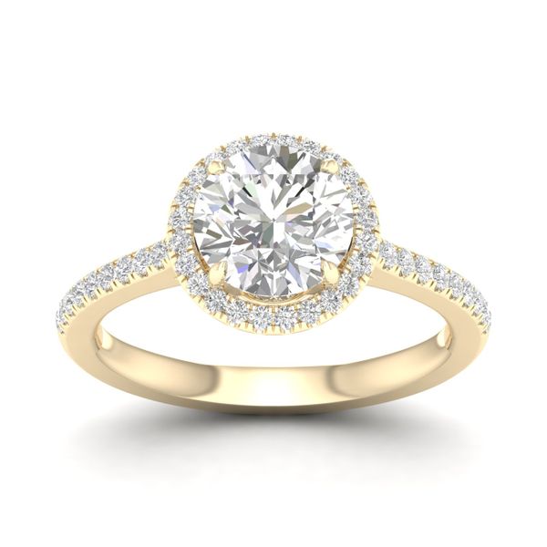 Halo Engagement Ring (Round) Valentine's Fine Jewelry Dallas, PA