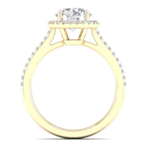 Halo Engagement Ring (Round) Image 4 Valentine's Fine Jewelry Dallas, PA