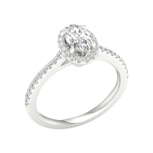 Halo Engagement Ring (Oval) Image 2 Valentine's Fine Jewelry Dallas, PA