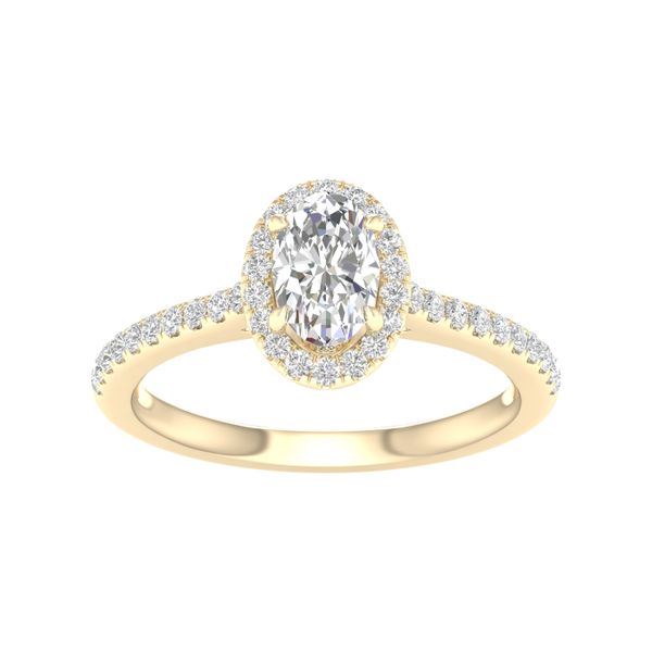 Halo Engagement Ring (Oval) Valentine's Fine Jewelry Dallas, PA