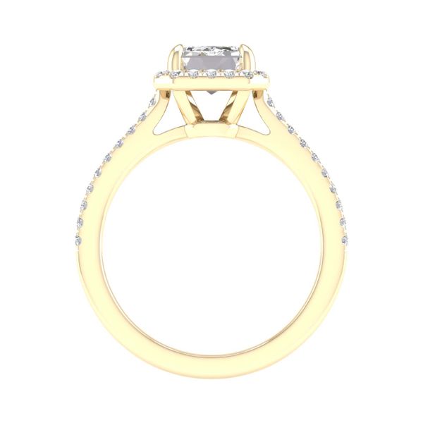 Halo Engagement Ring (Emerald) Image 2 Valentine's Fine Jewelry Dallas, PA