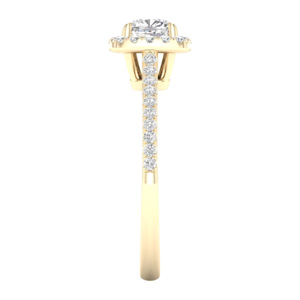 Halo Engagement Ring (Cushion) Image 3 Valentine's Fine Jewelry Dallas, PA