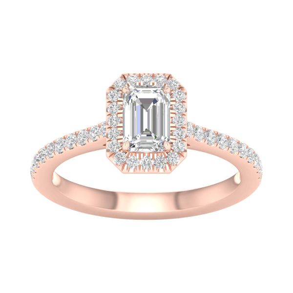 Halo Engagement Ring (Radiant) Valentine's Fine Jewelry Dallas, PA
