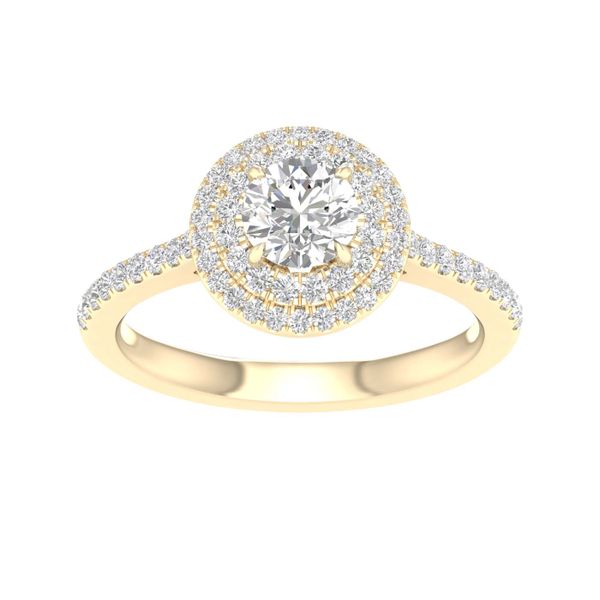 Double Halo Engagement Ring (Round) Valentine's Fine Jewelry Dallas, PA