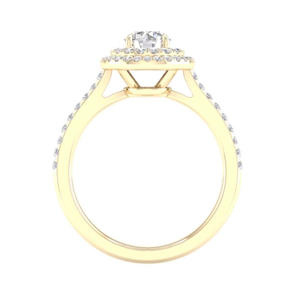 Double Halo Engagement Ring (Round) Image 4 Valentine's Fine Jewelry Dallas, PA
