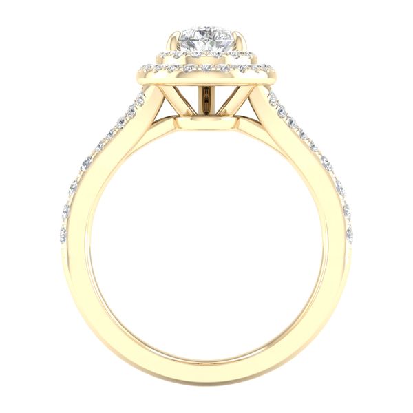 Double Halo Engagement Ring (Pear) Image 4 Valentine's Fine Jewelry Dallas, PA