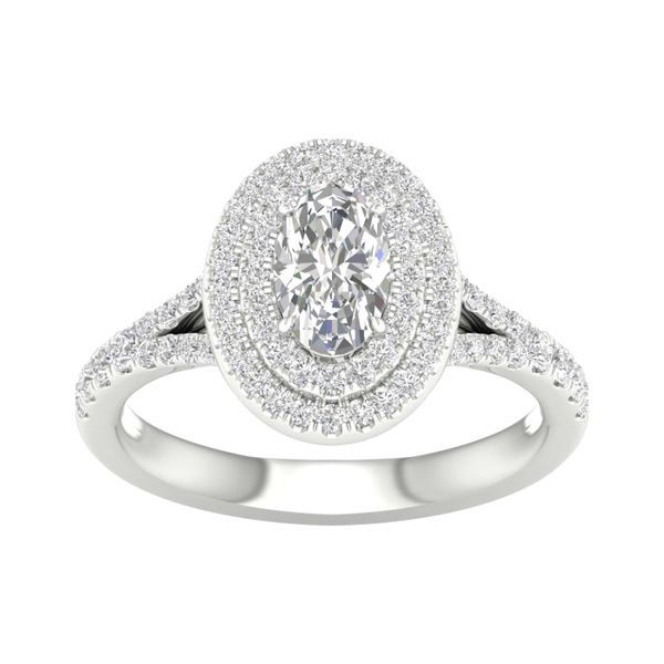 Double Halo Engagement Ring (Cushion) Valentine's Fine Jewelry Dallas, PA