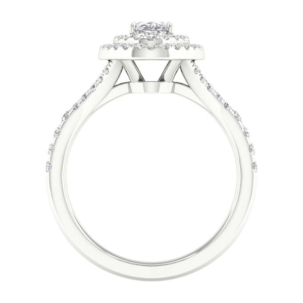 Double Halo Engagement Ring (Cushion) Image 4 Valentine's Fine Jewelry Dallas, PA