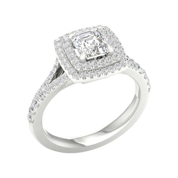 Double Halo Engagement Ring (Oval) Image 2 Valentine's Fine Jewelry Dallas, PA
