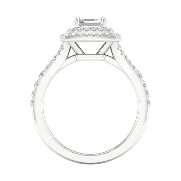 Double Halo Engagement Ring (Oval) Image 4 Valentine's Fine Jewelry Dallas, PA