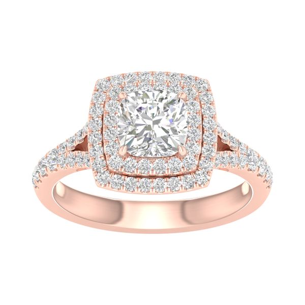 Double Halo Engagement Ring (Oval) Valentine's Fine Jewelry Dallas, PA