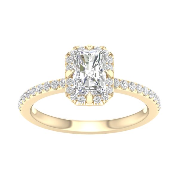 East West Prong Engagement Ring ( Radiant Halo) Valentine's Fine Jewelry Dallas, PA