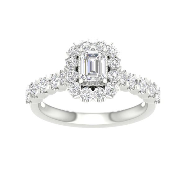 Engagement Ring with Fancy Halo Valentine's Fine Jewelry Dallas, PA