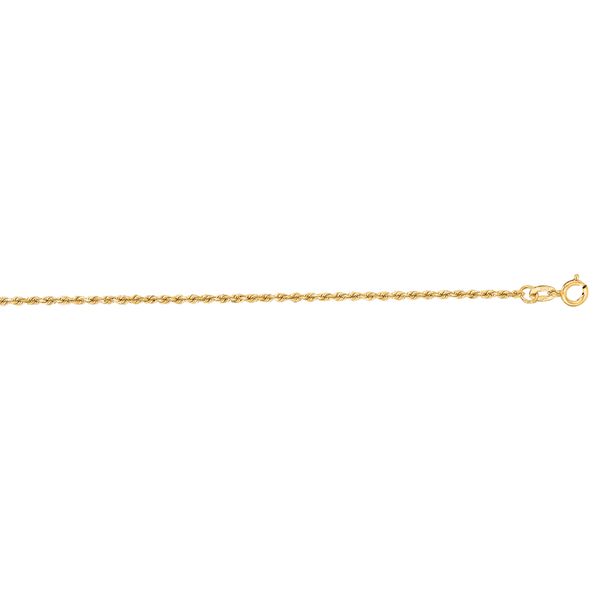 10K Gold 1.4mm Diamond Cut Solid Royal Rope Chain Adair Jewelers  Missoula, MT