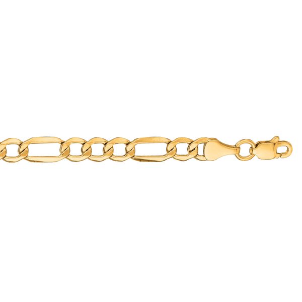 10K Gold 4.7mm Lite Figaro Chain Washington Diamond Falls Church, VA