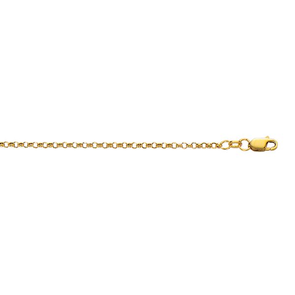 10K Gold 2.4mm Lite Rolo Chain Adair Jewelers  Missoula, MT