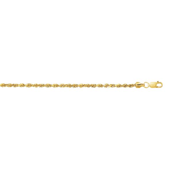 10K Gold 2.5mm Diamond Cut Lite Rope Chain  Adair Jewelers  Missoula, MT