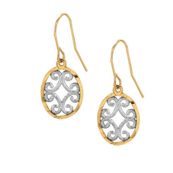 10K Gold Oval Dangle Earring Adair Jewelers  Missoula, MT