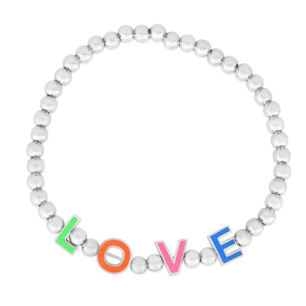 Silver Love Stretch Bracelet Carroll / Ochs Jewelers Monroe, MI