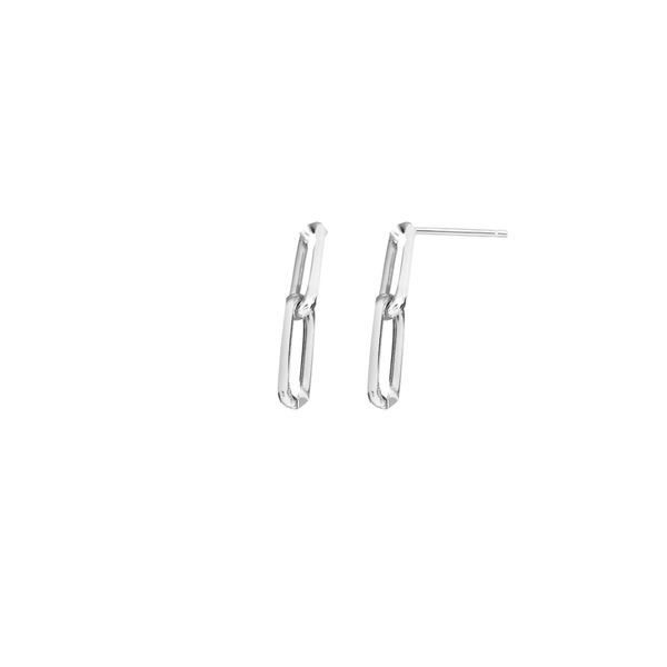 Silver Two Link Paperclip Dangle Earring Adair Jewelers  Missoula, MT